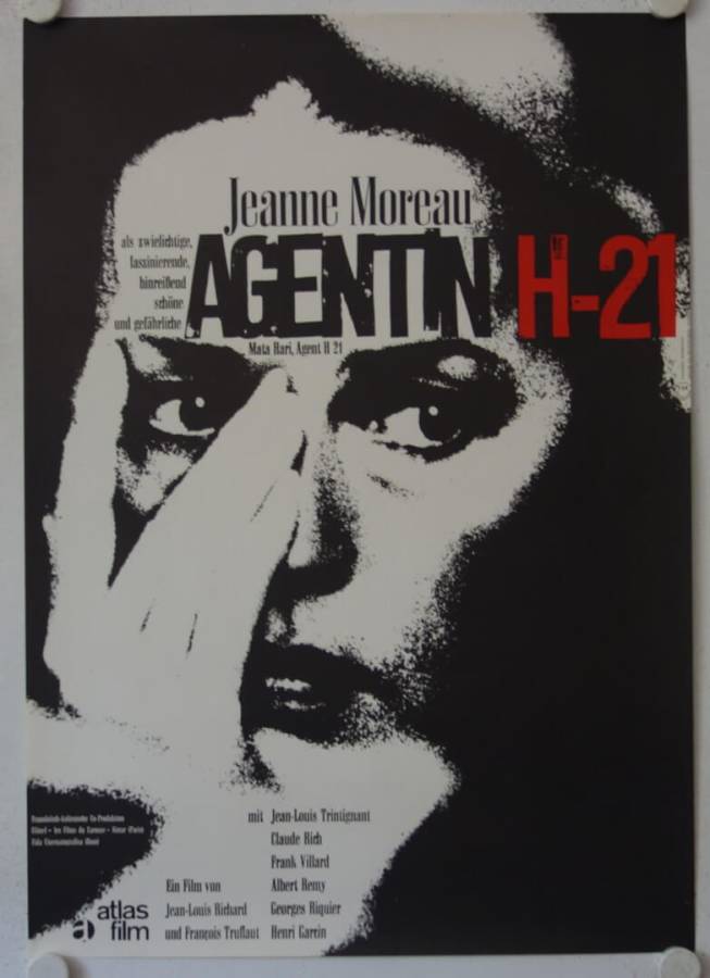 Mata Hari Agent H.21 original release german movie poster